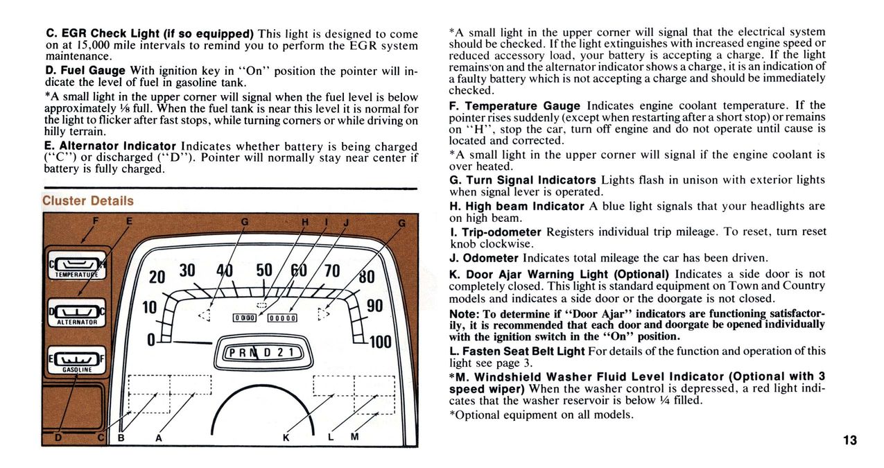 1976 Chrysler Owners Manual Page 22